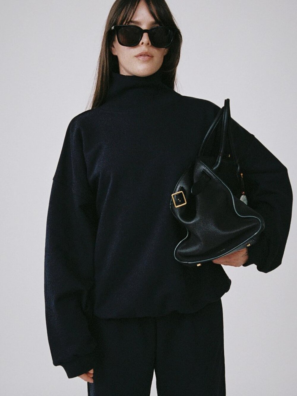 NEW H-O-R-S-E The Navy High Neck Sweatshirt Pullover
